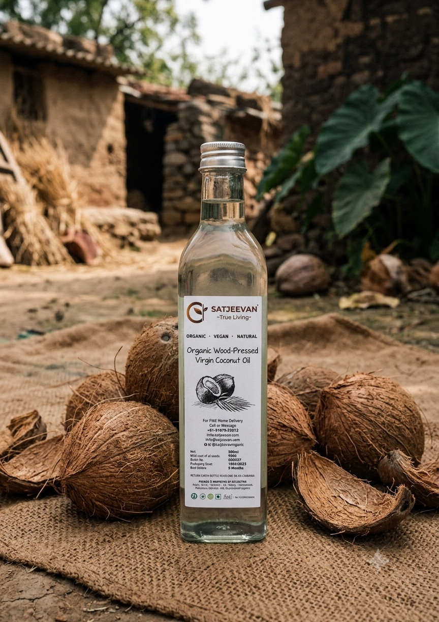 Organic Stone-Pressed Virgin Coconut Oil 500ml