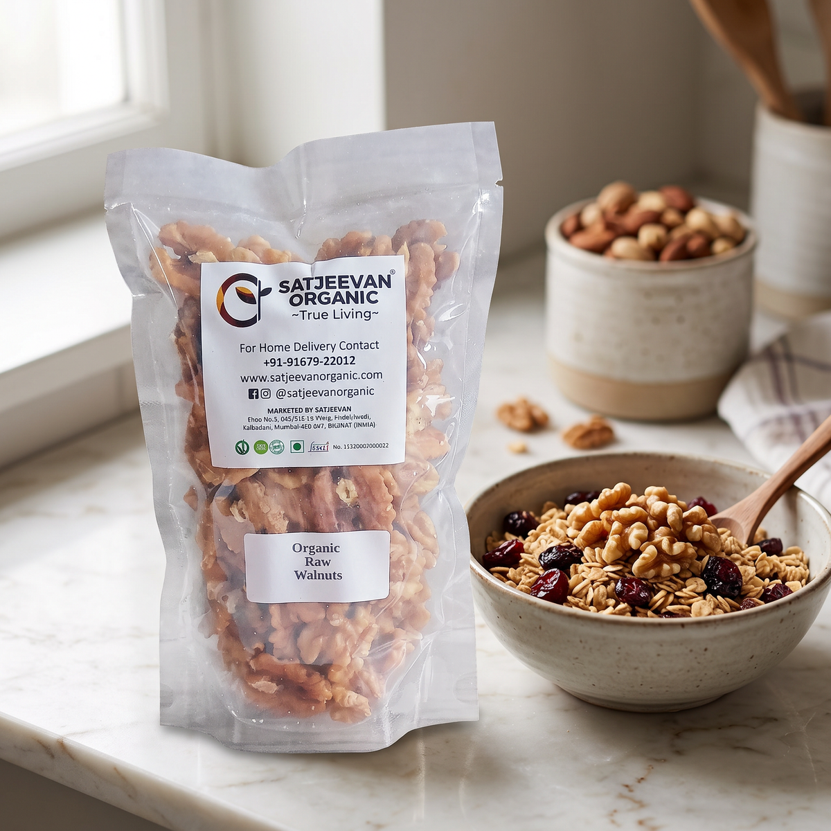 Organic Raw Akhrot Walnuts 200g
