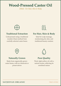 Organic Wood-Pressed Castor Oil 250ml
