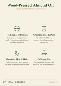Organic Wood-Pressed Almond Oil 250ml