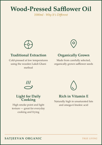 Organic Wood-Pressed Safflower Oil