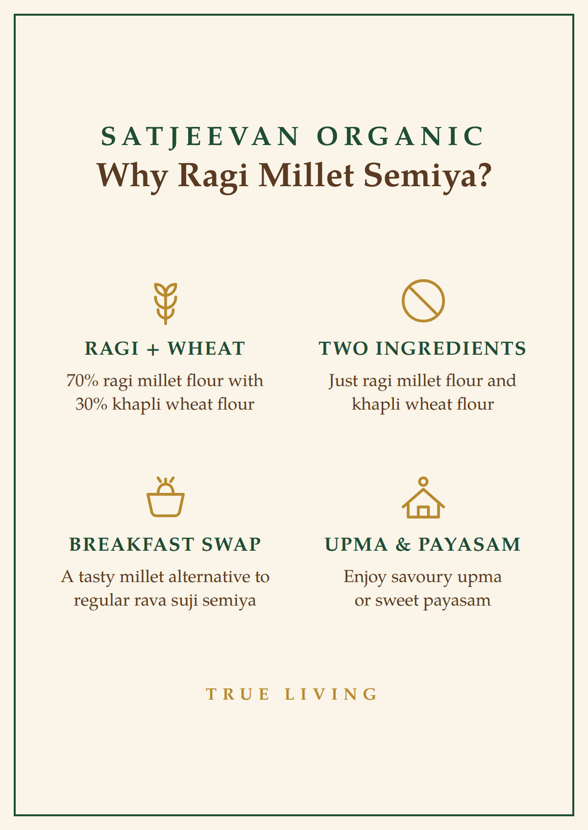 Organic Semiya Ragi Millet (30%KW) 200g