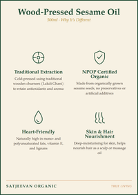 Organic Wood-Pressed Sesame Oil