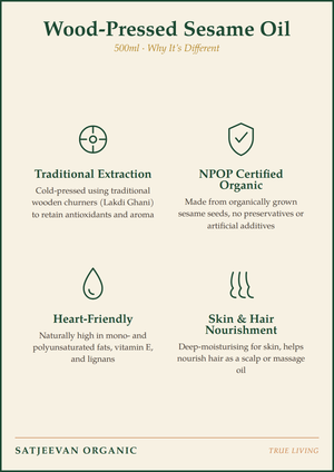 Organic Wood-Pressed Sesame Oil
