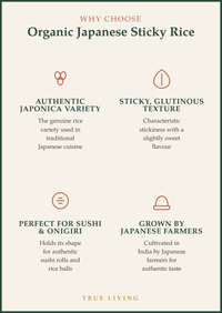 Organic Japanese Sticky Rice 500g