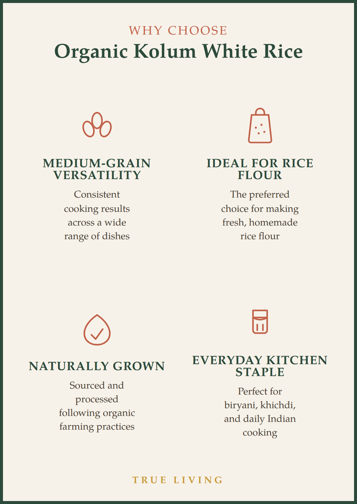 Organic Kolum White Rice 1000g