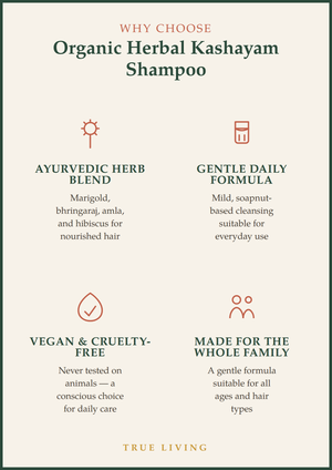 Organic Herbal Kashayam Shampoo 200ml