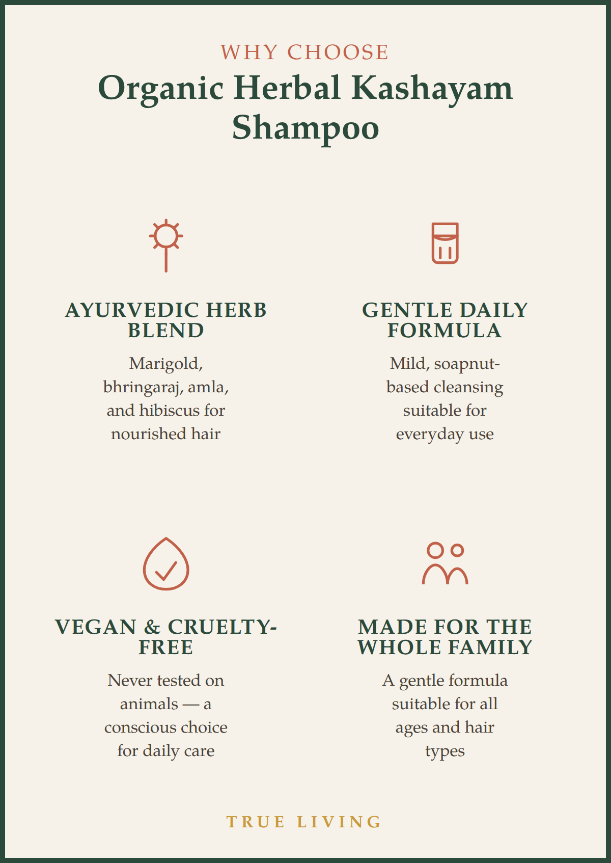 Organic Herbal Kashayam Shampoo 200ml