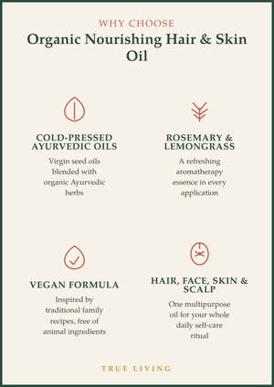 Organic Nourishing Hair & Skin Oil 100ml