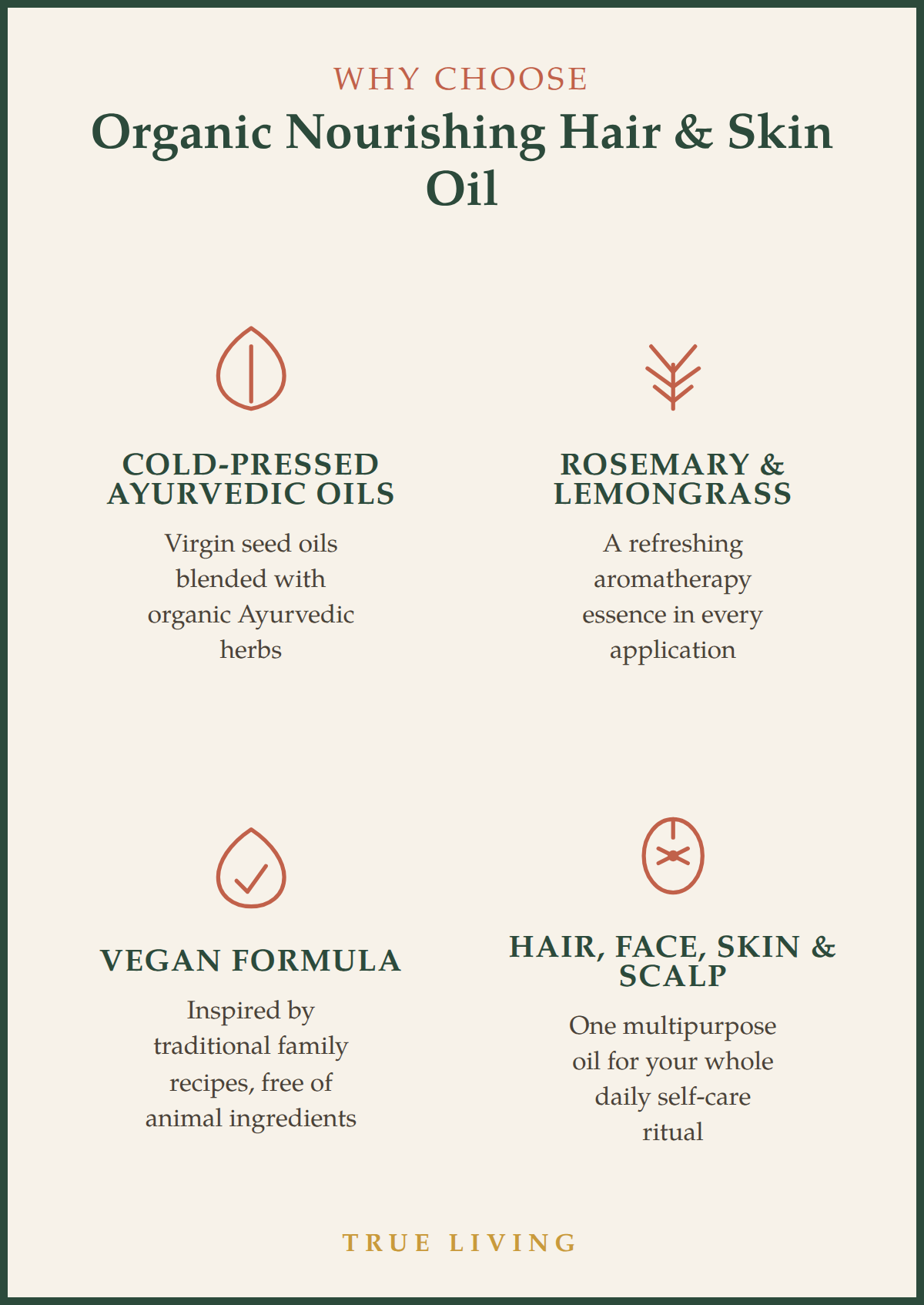 Organic Nourishing Hair & Skin Oil 100ml