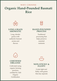 Organic Hand-Pounded Basmati Rice 1000g