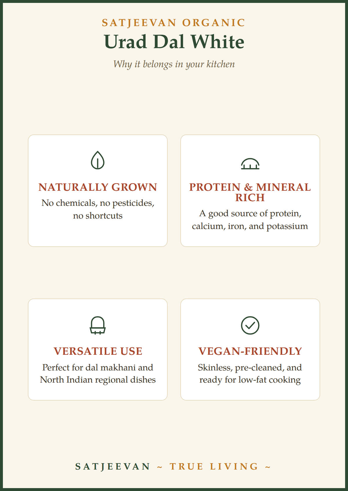 Organic Urad Dal White